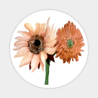 Sunflower and Gerbera Magnet